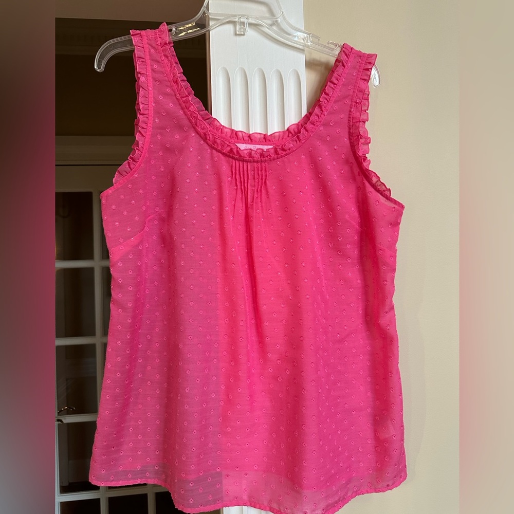 Lilly pink sheer tank